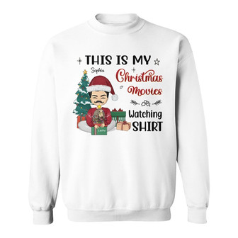 This Is My Christmas Movie Watching Shirt Custom Sweatshirt - Thegiftio UK