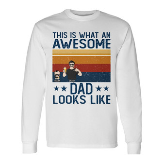 This Is What An Awesome Gift Personalized Long Sleeve Shirt - Thegiftio UK