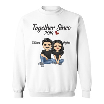 Together Since Personalized Sweatshirt - Gift for Couples - Thegiftio UK