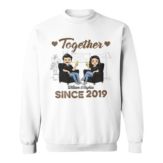 Together Since Personalized Sweatshirt - Gift for Couples - Thegiftio UK