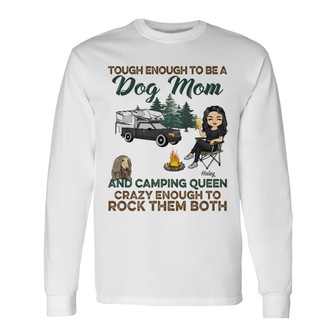 Tough Enough To Be A Dog Mom And Camping Queen Custom - Thegiftio UK