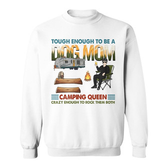 Tough Enough To Be A Dog Mom Custom Sweatshirt - Dog Mom Gift - Thegiftio UK