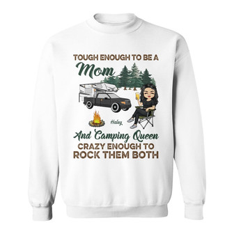 Tough Enough To Be A Mom Custom Sweatshirt - Gift for Mother - Thegiftio UK