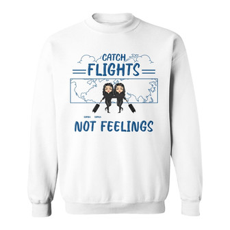Travel Bestie Just Born With The Sky Custom Sweatshirt - Gift - Thegiftio UK
