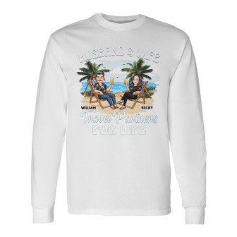 Travel Partners For Life Custom Long Sleeve Shirt - Gift for Couples - Thegiftio UK