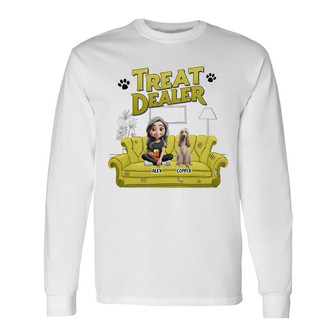 Treat Dealer 3D Effect Dogs Custom Long Sleeve Shirt - Thegiftio UK