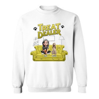 Treat Dealer 3D Effect Dogs Custom Sweatshirt - Thegiftio UK
