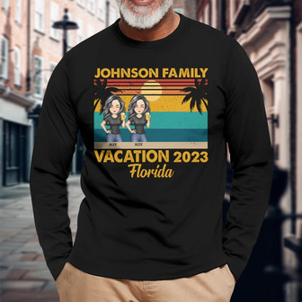 Vacation Traveling Beach Custom Long Sleeve Shirt - Gift for Couples - Thegiftio UK