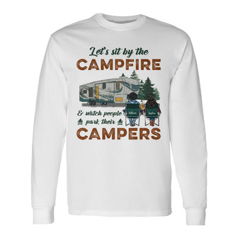 Watch People Park Their Camper Custom Long Sleeve Shirt - Couple Gift - Thegiftio UK