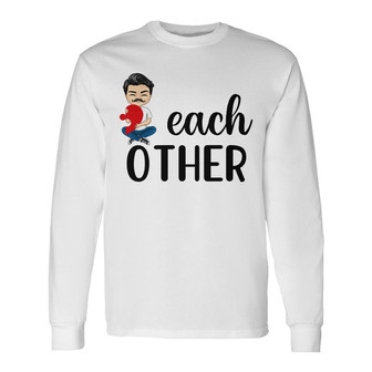 We Complete Each Other Custom Long Sleeve Shirt - Gift for Couples - Thegiftio UK