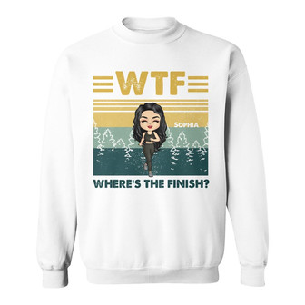Where's The Finish Personalized Sweatshirt - Gift for Runners - Thegiftio UK
