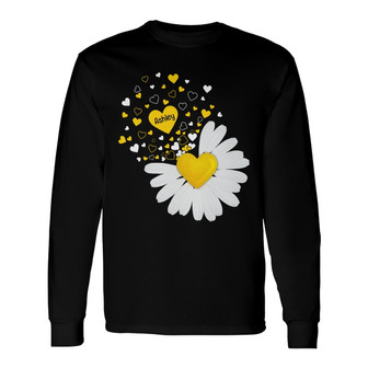 White Daisy Flying Grandma Custom Long Sleeve Shirt - Gift for Grandma - Thegiftio UK