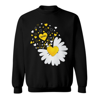 White Daisy Flying Grandma Custom Sweatshirt - Gift for Grandma - Thegiftio UK