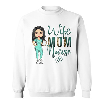 Wife Mom Nurse Personalized Sweatshirt - Gift for Mothers - Thegiftio UK