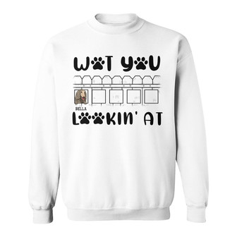 Wot You Lookin At Custom Sweatshirt - Gift for Dog Lovers - Thegiftio UK