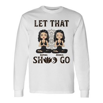 Yoga Partners For Life Custom Long Sleeve Shirt - Mother Daughter Gift - Thegiftio UK