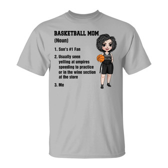 Basketball Mom Definition Custom T-Shirt - Gift for Mom - Thegiftio UK