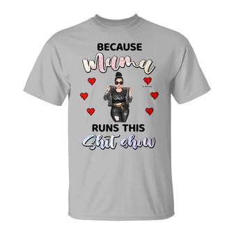 Mama Runs This Shit Show Custom Shirt - Gift for Mom - Thegiftio UK