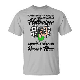 Racing Mom Sometimes An Angel Custom Shirt - Gift for Mom - Thegiftio UK