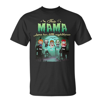 This Mama Loves Her Little Nightmare Custom Shirt - Mom Gift - Thegiftio UK