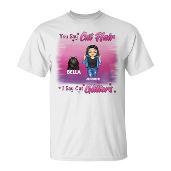 Cat Mom It's Cat Glitters Custom T-Shirt - Cat Lovers Gift - Thegiftio UK