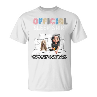 Dog Mom Official Sleep Shirt Custom T-Shirt - Dog Mom Gift - Thegiftio UK