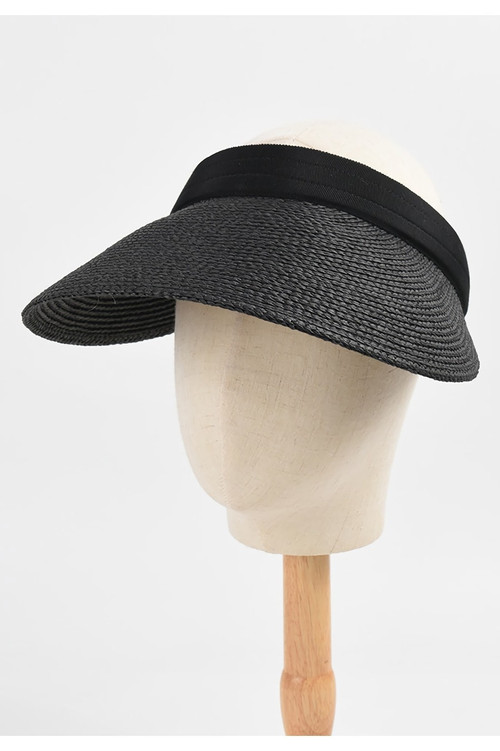 One Pc Summer New 3 Colors Beach Empty Top Raffia Sun Protection Casual Big Eaves Holiday Style Straw Hat 56-58Cm - Vougese