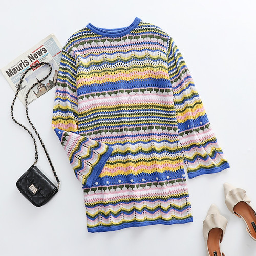 Winter New Three Colors Knitted Stretch Stylish Casual Sweater - Vougese
