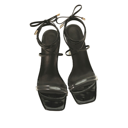 Summer New 3 Colors Transparent Strappy High-Heel Sandals(Heel Height:10Cm) - Vougese