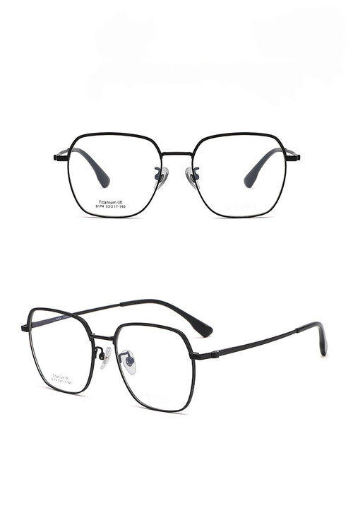 One Pc New Stylish Four Colors Square Shape Metal Frame Glasses - Vougese