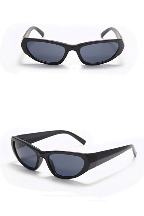 One Pc New Stylish Ten Colors Geometry Shape Plastic Small Frame Polarized Uv Protection Sunglasses - Vougese