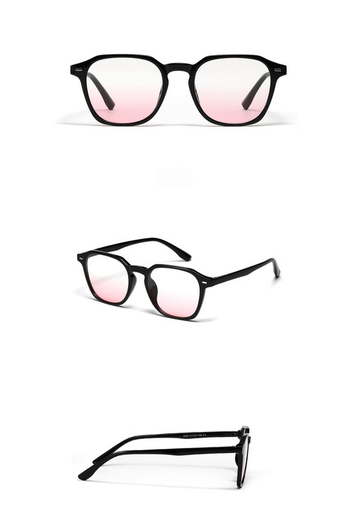 One Pc New Stylish Two Colors Square Plastic Frame Polarized Uv Protection Sunglasses - Vougese