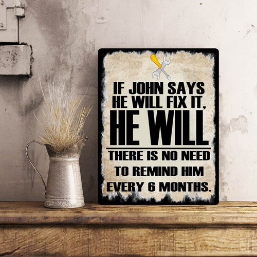 Funny dad metal wall sign personalized with name, man cave wall decor, custom gift for dad for Father’s Day or birthday | Family Wall Decor