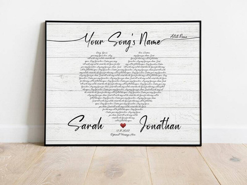 Your Song, Forever Art - Personalized Lyric Canvas for Anniversary | Family Wall Decor