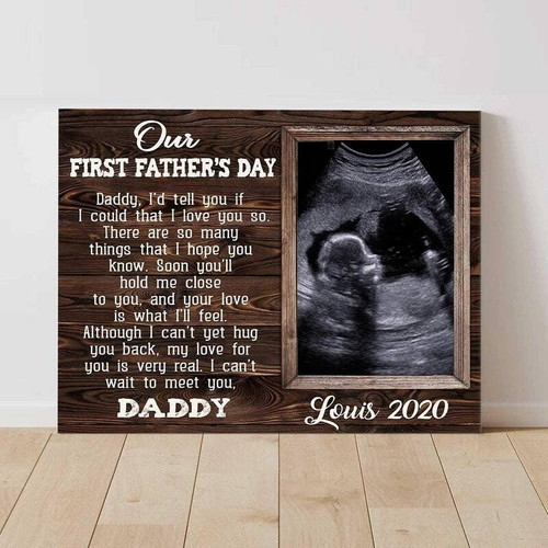 Custom Ultrasound Canvas - A Heartfelt Gift for Expecting Dads | Familywalldecor