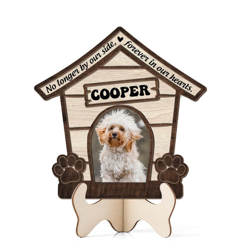 Dog memorial wooden sign personalized with your pet's name and dates, heartfelt sympathy keepsake gift for a beloved pup | Family Wall Decor