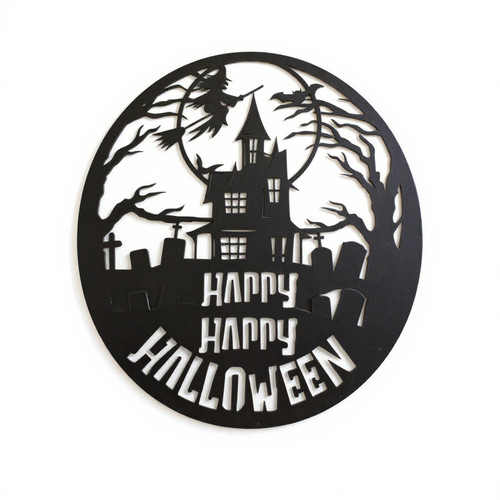 Happy Halloween Metal Wall Art | Familywalldecor