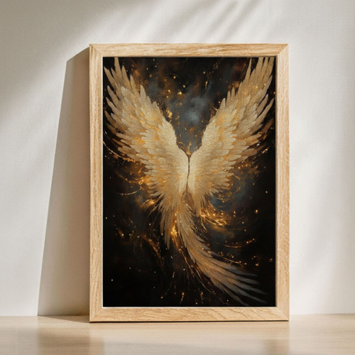 Modern Angel Wings Canvas - Thoughtful Acrylic Gift for Home | Family Wall Decor
