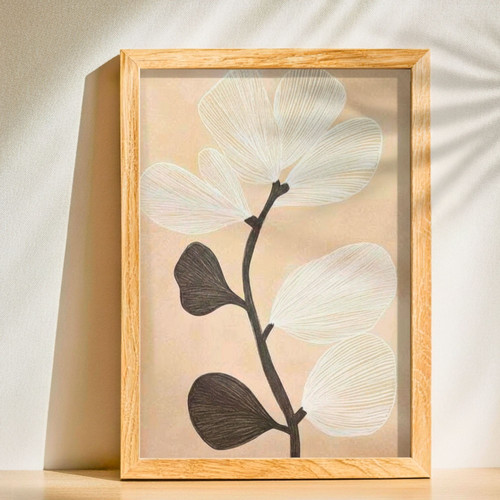 Minimalist Botanical Wall Art Canvas - Modern Abstract Florals For Neutral Home DéCor | Family Wall Decor