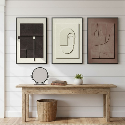 Modern Geometric Abstract Canvas Wall Art for Stunning Room Decor | Family Wall Decor