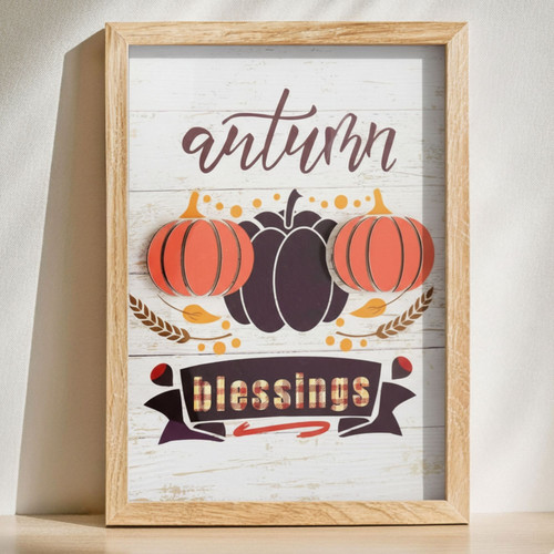 Elevate Your Space with Cozy Autumn Pumpkin Canvas Decor Art | Family Wall Decor