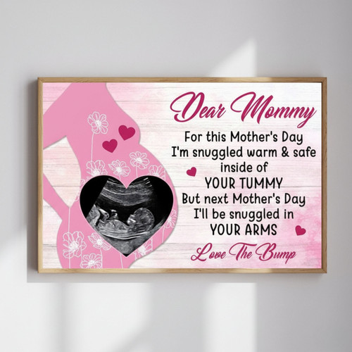 Heartfelt Sonogram Canvas - Mother's Day Gift for Expecting Mom | Familywalldecor
