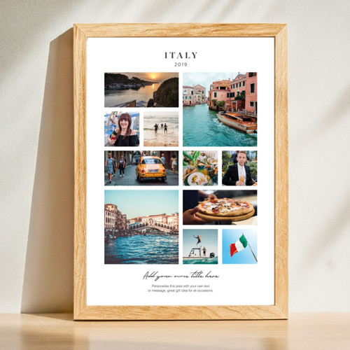 Custom Canvas - Cherished Family Travel Photo Gift for Parents | Family Wall Decor