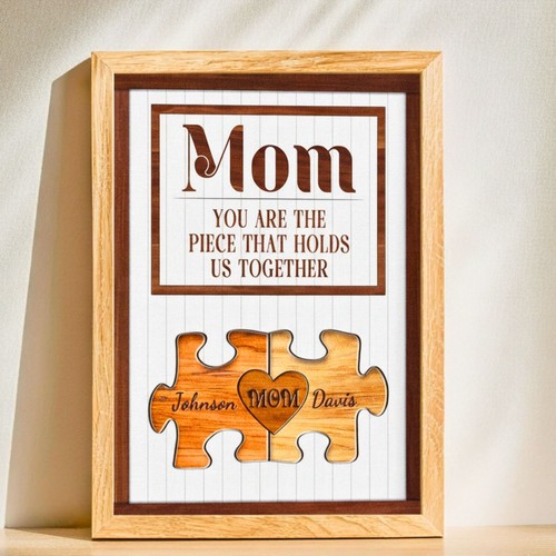 Custom Family Puzzle Canvas - Heartfelt Mother's Day Gift | Familywalldecor