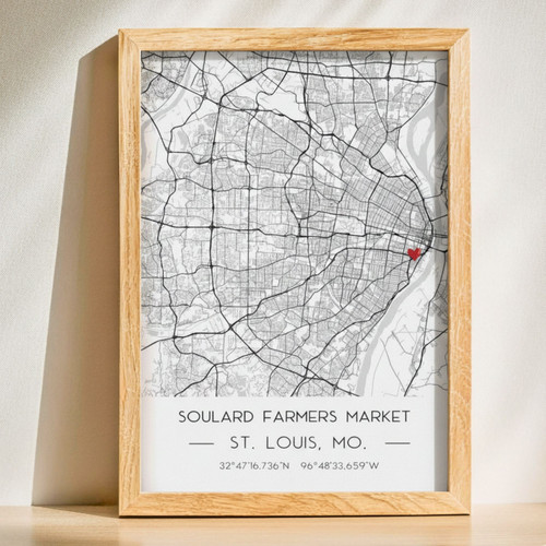 Custom "Our Spot" Map Canvas - Thoughtful Anniversary Gift for Him | Family Wall Decor