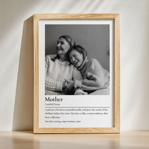 Heartfelt Custom Definition Canvas - Daughter's Mom Keepsake Gift | Familywalldecor