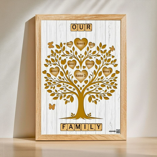 Our Family Custom Family Name Canvas | Family Wall Decor