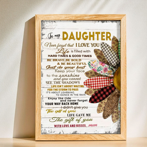Sunflower Canvas - Heartfelt Mother Daughter Gift for Her Room | Familywalldecor