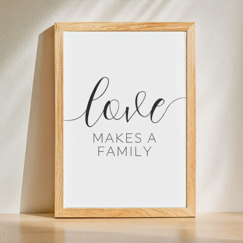 Inspirational Family Love Canvas Art - Housewarming Gift | Family Wall Decor