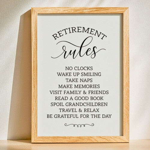 Touching Retirement Canvas For Party - Personalized Gift Idea | Familywalldecor